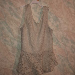 Tank top styled dress shirt